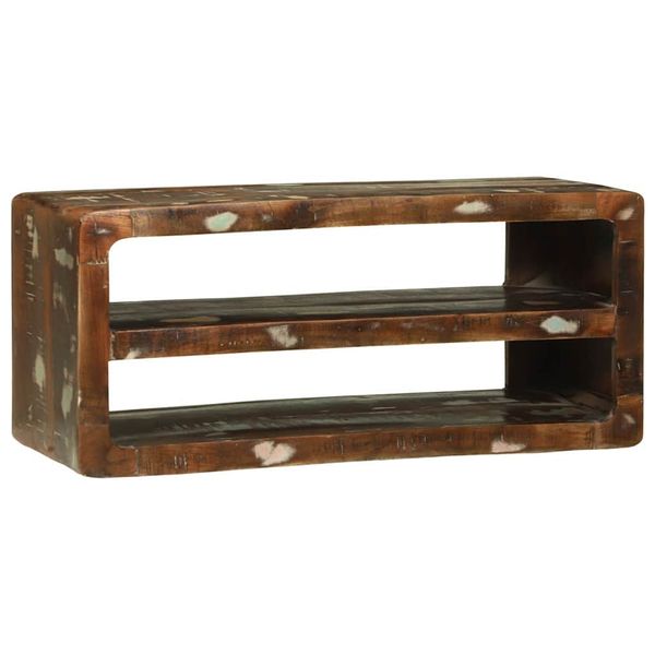 vidaXL TV skrinka Viacfarebný 80 x 32 x 36 cm Recyklovaný masív