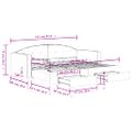 vidaXL Rozkladacia denná posteľ so zásuvkami žltá 90x200 cm zamat