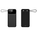 Maxlife power bank with built-in cables MXPB-06 PD QC 22,5W 10000 mAh black