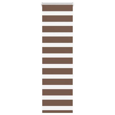 vidaXL Zebra roleta hnedá 45x150 cm šírka látky 40,9 cm polyester