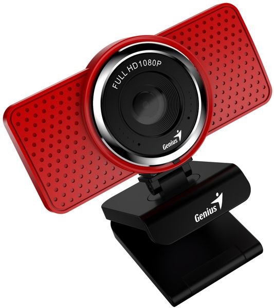 GENIUS webová kamera ECam 8000/ červená/ Full HD 1080P/ USB-C/ USB/ mikrofon GENIUS webová kamera ECam 8000/ cervená/ Full HD 1080P/ USB-C/ USB/ mikrofon