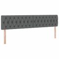 vidaXL Postel s úložným prostorem a matrací Tmavo šedá 200 x 200 cm