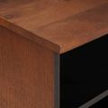 vidaXL TV skrinka Hnedá 100 x 33,5 x 46 cm Masívne mango drevo