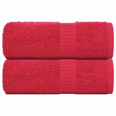 vidaXL Utierky na umývanie FROGN 2 ks červené 30x30 cm 360 g/m²