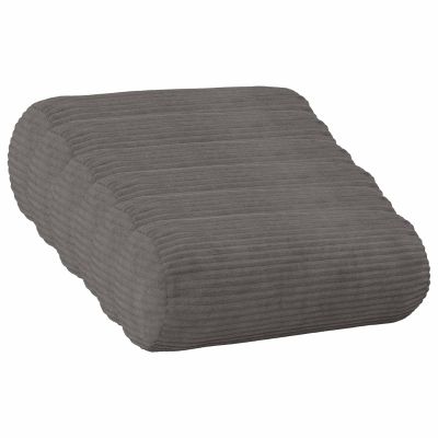 vidaXL Poťah na podložku 6 pcs HEERLEN Tmavosivá Ø 15 x 40 cm manšestr