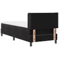 vidaXL Posteľ s pružinovým rámom Čierny 200 x 80 cm Zamat