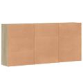 vidaXL Komody 3 ks dub sonoma 60x31x84 cm kompozitné drevo