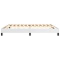 vidaXL Posteľný rám s boxspringom biely 200x200 cm umelá koža
