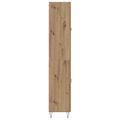 vidaXL Highboard Remeselný dub 69,5 x 34 x 180 cm Kompozitné drevo
