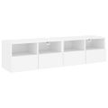 vidaXL TV nástenné skrinky 2 ks biele 60x30x30 cm kompozitné drevo