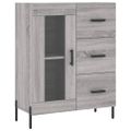 vidaXL Vysoká skrinka sivý dub sonoma 69,5x34x180 cm spracované drevo
