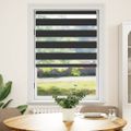 vidaXL Zebrová roleta 100,9x175 cm, šírka látky 96,7 cm, čierna