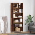vidaXL Highboard Staré drevo 69,5 x 32,5 x 180 cm Kompozitné drevo