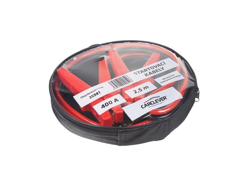 Káble štartovacie 400A 2,5m CARCLEVER 35981
