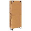 vidaXL Highboard 2 ks Staré drevo 69,5 x 34 x 180 cm