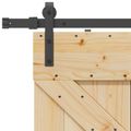 vidaXL Posuvné dvere NARVIK 90 x 210 cm (213,5 cm) Prírodná a čierna
