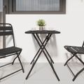 vidaXL Bistro stôl Antracit 55 x 55 x 72,5 cm Práškovaná oceľ
