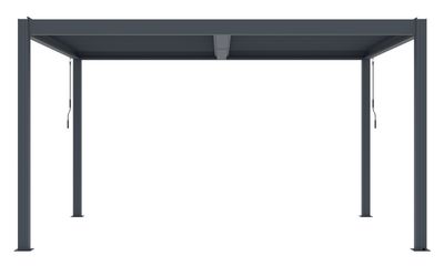 Bioklimatická pergola G21 Austin Premium 4x3 m, antracitová hliníková
