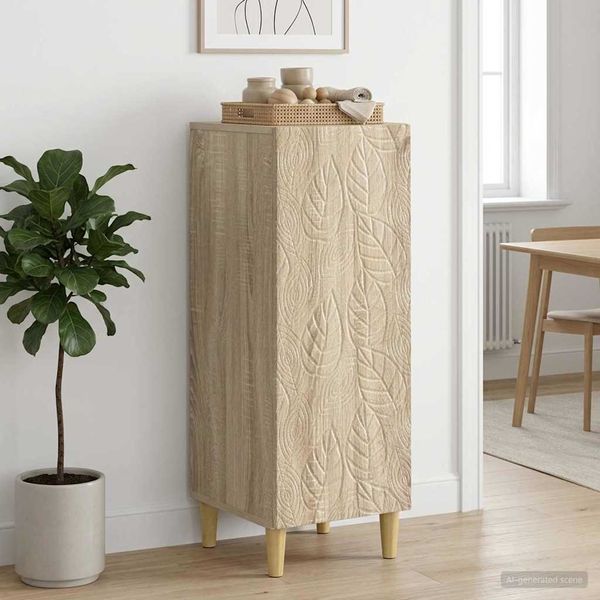 vidaXL Servírovacia skriňa Dub sonoma 33 x 34,5 x 90 cm