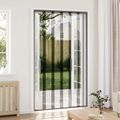 vidaXL Sietková dverová clona proti hmyzu Čierna 130 x 240 cm