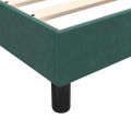 vidaXL Posteľný rám boxsping s matracom tmavozelený 160x210 cm zamat