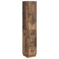vidaXL Sada skríň 2 ks 33 x 34,5 x 87 cm Kompozitné drevo Staré drevo