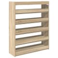 vidaXL Regál na topánky dub sonoma 80x25x100 cm spracované drevo