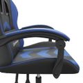 vidaXL Herná stolička čierna a modrá umelá koža