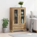 vidaXL Highboard Remeselný dub 70 x 31 x 115 cm Kompozitné drevo