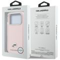 Kryt Karl Lagerfeld pre iPhone 17 Pro 6,3" HC MAGSAFE PU FW W/ K&C HEAD PIN PINK