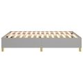 vidaXL Posteľný rám s boxspringom bledosivý 140x190 cm látka