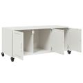 vidaXL TV skrinka biela 100,5x39x43,5 cm oceľ