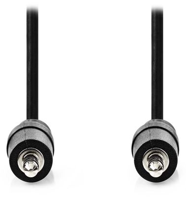 NEDIS stereo audio kabel/ 3,5mm jack zástrčka - 3,5mm jack zástrčka/ černý/ bulk/ 1m Kabel, stereo audio, zástrcka 3,5mm jack - zástrcka 3,5mm jack, 1m, cerný, bulk