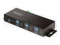 Rozbočovač - 6 x USB 3.2 Gen 2 + 1 x USB 3.2 Gen 1 - desktop, možno montovať na konzolu DIN, na pripevnenie na stenu - kompatibilný s TAA