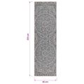vidaXL Vonkajší koberec s plochým tkaním 80x250 cm modrý vzorovaný