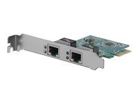 1 Gbps PCIe NIC - Dual Port Server Adapter - 2 Port Ethernet Card (ST1000SPEXD4) - Sieťový adaptér - PCI Express x1 nízky profil - Gigabit Ethernet x 2 - pre P/N: ET91000SM10, ET91000SM20