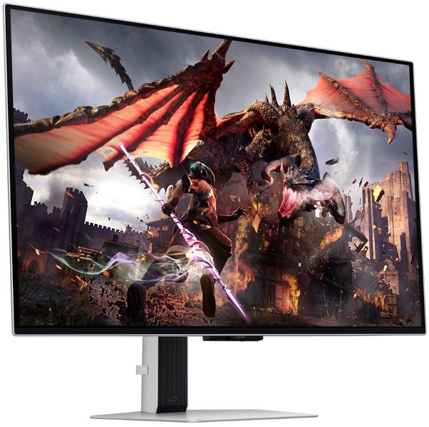 Samsung Odyssey OLED G8/G80SD/32"/OLED/4K UHD/240Hz/0,03ms/Silver/2R OLED monitor, herní, 32", 3840×2160, 16:9, 240Hz, 0,03ms, 250cd/m2, DisplayPort, 2× HDMI, 2× USB 3.0, Wi-Fi, BT, Pivot, repro, Ti