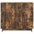 vidaXL Servírovacia skriňa Dymový dub 89 x 34,5 x 80 cm