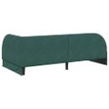 vidaXL Rohový rám postele Tmavozelená 90 cm x 200 cm Zamat