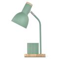 Stolná lampa POPPY na žiarovku E27, zelená