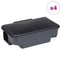vidaXL Pasce na myši 4 ks čierne 22x12,5x7,5 cm