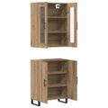 vidaXL Highboard 2 ks dub artisan 69,5 x 34 x 180 cm Kompozitné drevo