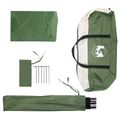 vidaXL Auto Stan 350 x 250 cm Zelená Polyester a oceľ