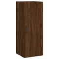 vidaXL Vysoká skrinka hnedý dub 34,5x34x180 cm spracované drevo