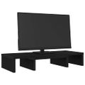 vidaXL Nastaviteľný stojan na monitor, čierny dub, 60x24x10,5 cm, umelé drevo