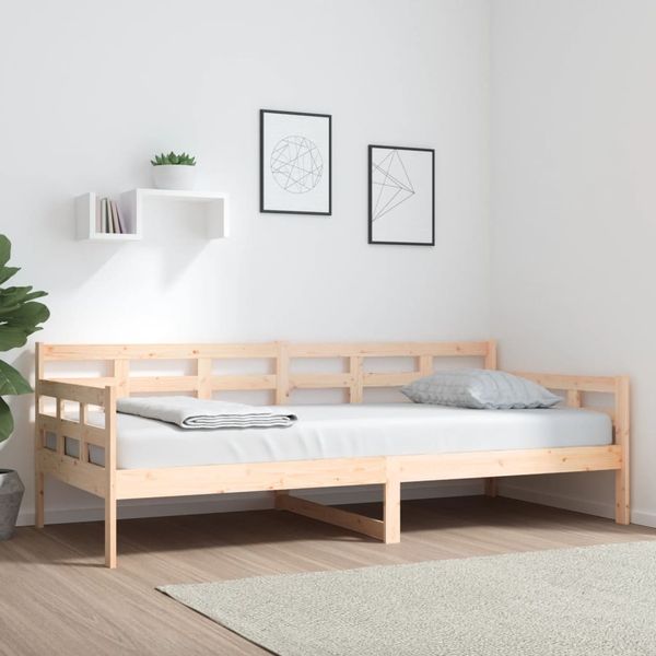 vidaXL Denná posteľ borovicový masív 90x200 cm