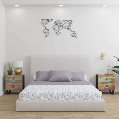 vidaXL Nočné stolíky 2 ks 40x33x46 cm masívne recyklované drevo
