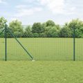 vidaXL Zváraný drôtový plot s hrotmi 100 x 1 m Oceľ s PVC povrchom