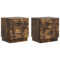 vidaXL Nočný stolík 2 ks Dymový dub 43 x 34,5 x 44,5 cm