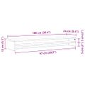 vidaXL Stojan na monitor farba sonoma dub 100x24x13cm kompozitné drevo